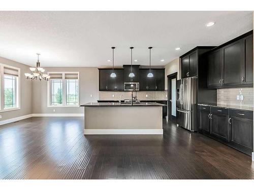 349050 Tamarack Drive East, Rural Foothills County, AB - Indoor Photo Showing Kitchen With Upgraded Kitchen