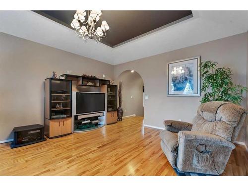 15 Saddletree Drive Ne, Calgary, AB - Indoor Photo Showing Living Room With Fireplace