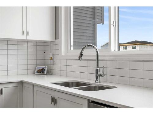 64 Corner Glen Link Ne, Calgary, AB - Indoor Photo Showing Kitchen With Double Sink With Upgraded Kitchen