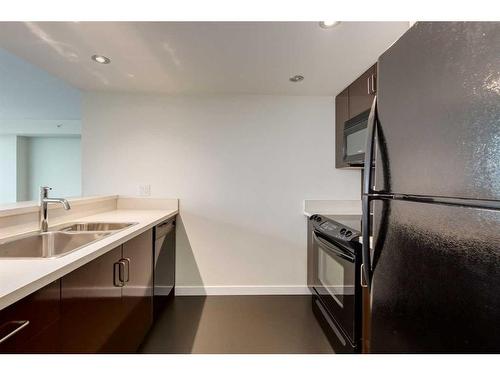 1906-188 15 Avenue Sw, Calgary, AB - Indoor Photo Showing Kitchen With Double Sink