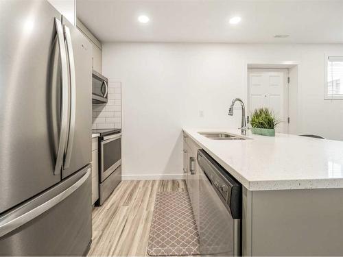 2700 46 Street South, Lethbridge, AB - Indoor Photo Showing Kitchen With Stainless Steel Kitchen With Double Sink