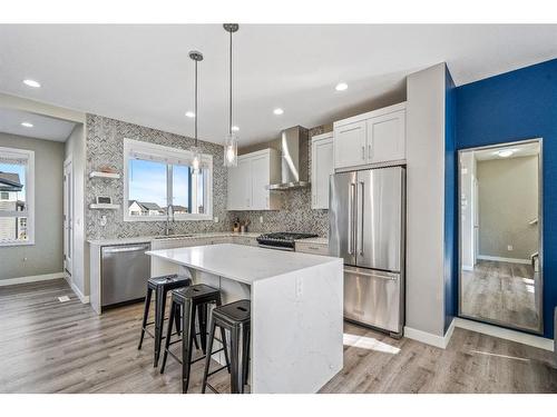 49 Walgrove Plaza Se, Calgary, AB - Indoor Photo Showing Kitchen With Stainless Steel Kitchen With Upgraded Kitchen