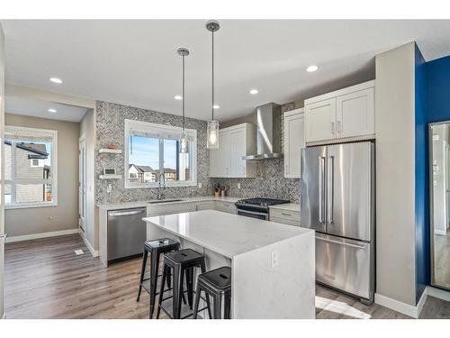 49 Walgrove Plaza Se, Calgary, AB - Indoor Photo Showing Kitchen With Stainless Steel Kitchen With Upgraded Kitchen