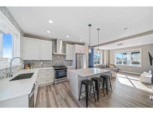 49 Walgrove Plaza Se, Calgary, AB - Indoor Photo Showing Kitchen With Stainless Steel Kitchen With Upgraded Kitchen