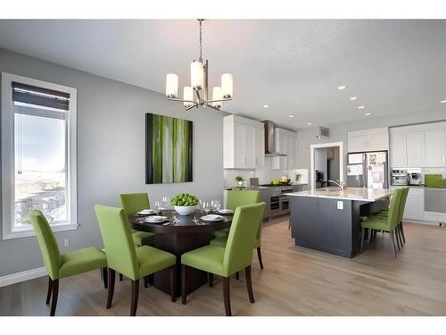 22 Evansborough View Nw, Calgary, AB - Indoor Photo Showing Dining Room