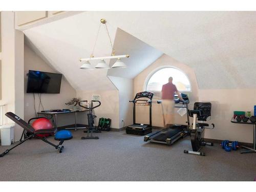 3153-1818 Simcoe Boulevard Sw, Calgary, AB - Indoor Photo Showing Gym Room