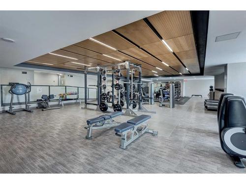 805-1188 3 Street Se, Calgary, AB - Indoor Photo Showing Gym Room