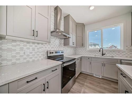 66 Savanna Rise Ne, Calgary, AB - Indoor Photo Showing Kitchen With Upgraded Kitchen