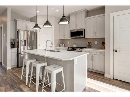 65 Skyview Parade Ne, Calgary, AB - Indoor Photo Showing Kitchen With Double Sink With Upgraded Kitchen