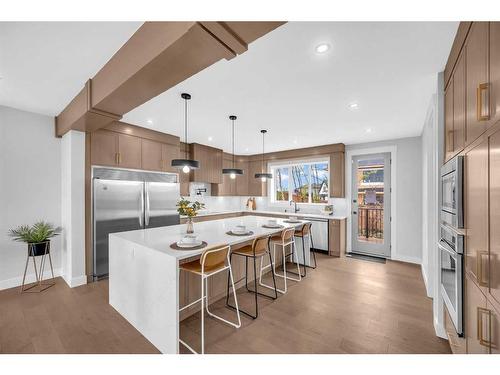 49 Rockhaven Green Nw, Calgary, AB - Indoor Photo Showing Kitchen With Stainless Steel Kitchen With Upgraded Kitchen