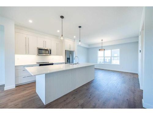 54 Dawson Drive, Chestermere, AB - Indoor Photo Showing Kitchen With Upgraded Kitchen