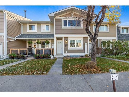 417 Georgian Villas Ne, Calgary, AB - Outdoor With Deck Patio Veranda With Facade