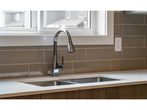 239 Homestead Drive Ne, Calgary, AB - Indoor Photo Showing Kitchen With Double Sink