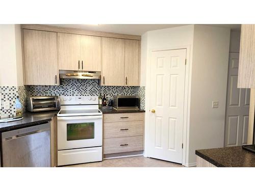 5-204 Strathaven Drive, Strathmore, AB - Indoor Photo Showing Kitchen