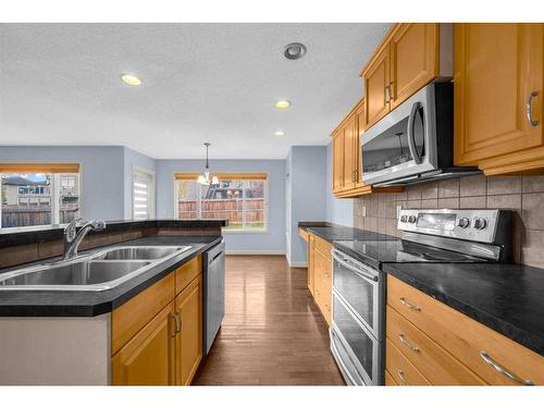 1113 Kincora Drive Nw, Calgary, AB - Indoor Photo Showing Kitchen With Double Sink