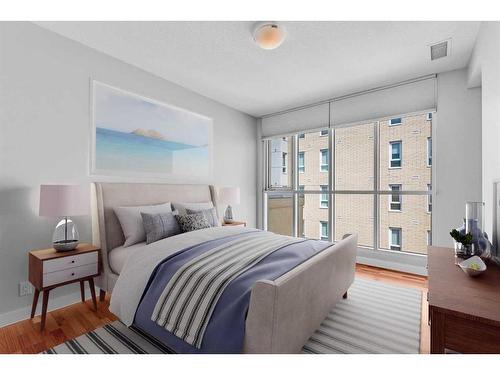 803-1110 3 Avenue Nw, Calgary, AB - Indoor Photo Showing Bedroom