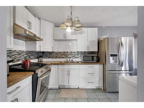 116 Abalone Place Ne, Calgary, AB - Indoor Photo Showing Kitchen With Stainless Steel Kitchen With Double Sink With Upgraded Kitchen