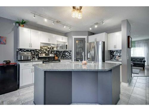 97 Cramond Close Se, Calgary, AB - Indoor Photo Showing Kitchen With Upgraded Kitchen