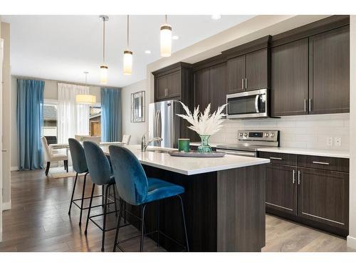 133 Evanston Hill Nw, Calgary, AB - Indoor Photo Showing Kitchen With Stainless Steel Kitchen With Upgraded Kitchen