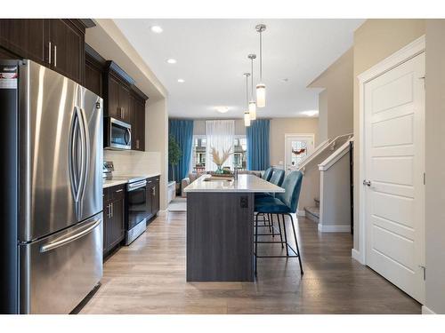 133 Evanston Hill Nw, Calgary, AB - Indoor Photo Showing Kitchen With Stainless Steel Kitchen With Upgraded Kitchen