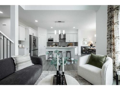 212 Sora Terrace Se, Calgary, AB - Indoor Photo Showing Living Room