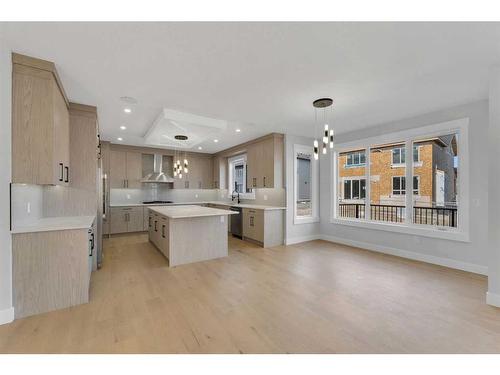 38 South Shore Road, Chestermere, AB - Indoor Photo Showing Kitchen With Upgraded Kitchen