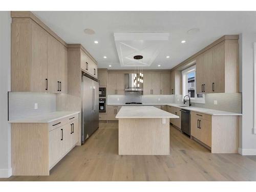 38 South Shore Road, Chestermere, AB - Indoor Photo Showing Kitchen With Upgraded Kitchen