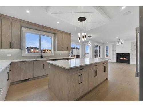 38 South Shore Road, Chestermere, AB - Indoor Photo Showing Kitchen With Upgraded Kitchen