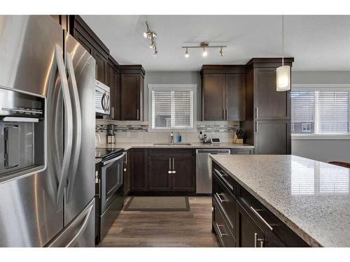 720 Skyview Ranch Grove Ne, Calgary, AB - Indoor Photo Showing Kitchen With Stainless Steel Kitchen With Upgraded Kitchen