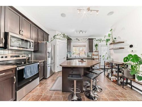 213 Rainbow Falls Drive, Chestermere, AB - Indoor Photo Showing Kitchen With Stainless Steel Kitchen