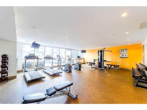 510-550 Riverfront Avenue Se, Calgary, AB - Indoor Photo Showing Gym Room