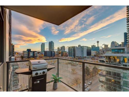 904-550 Riverfront Avenue Se, Calgary, AB - Outdoor With Balcony With View