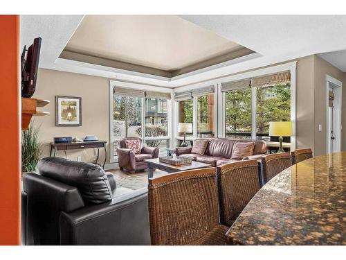 106-173 Kananaskis Way, Canmore, AB - Indoor Photo Showing Living Room