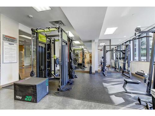 1407-128 2 Street Sw, Calgary, AB - Indoor Photo Showing Gym Room