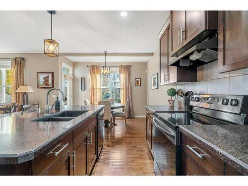 32 St Moritz Terrace Sw, Calgary, AB - Indoor Photo Showing Kitchen With Double Sink With Upgraded Kitchen