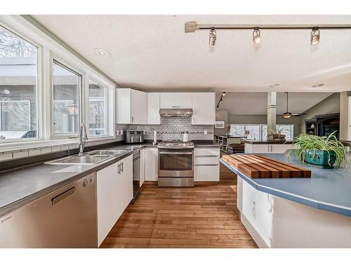 242033 White Post Lane West, Rural Foothills County, AB - Indoor Photo Showing Kitchen With Double Sink