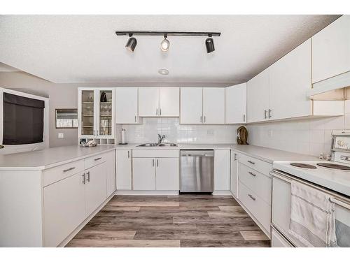 242033 White Post Lane West, Rural Foothills County, AB - Indoor Photo Showing Kitchen With Double Sink