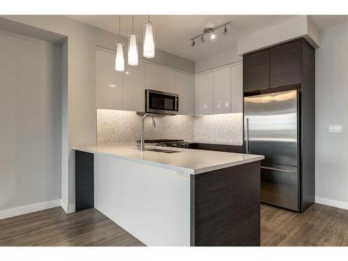 1313-95 Burma Star Road Sw, Calgary, AB - Indoor Photo Showing Kitchen With Upgraded Kitchen