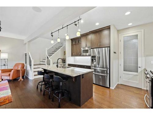 117 Auburn Meadows Crescent Se, Calgary, AB - Indoor Photo Showing Kitchen With Double Sink With Upgraded Kitchen