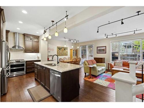 117 Auburn Meadows Crescent Se, Calgary, AB - Indoor Photo Showing Kitchen With Double Sink With Upgraded Kitchen