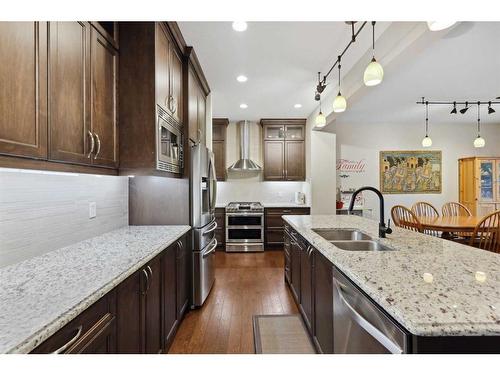 117 Auburn Meadows Crescent Se, Calgary, AB - Indoor Photo Showing Kitchen With Double Sink With Upgraded Kitchen