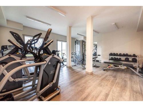 4113-4641 128 Avenue Ne, Calgary, AB - Indoor Photo Showing Gym Room