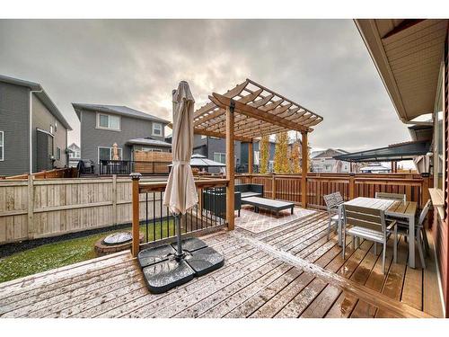 338 Kings Heights Drive Se, Airdrie, AB - Outdoor With Deck Patio Veranda With Exterior