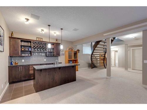 8 West Grove Bay Sw, Calgary, AB - Indoor Photo Showing Kitchen With Double Sink