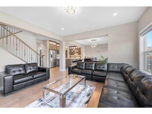 201 Aspenmere Way, Chestermere, AB - Indoor Photo Showing Living Room