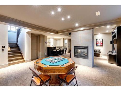 140 35 Street Nw, Calgary, AB - Indoor With Fireplace