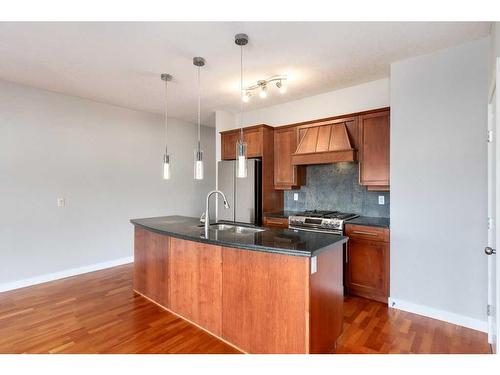 204-1828 14 Street Sw, Calgary, AB - Indoor Photo Showing Kitchen With Double Sink