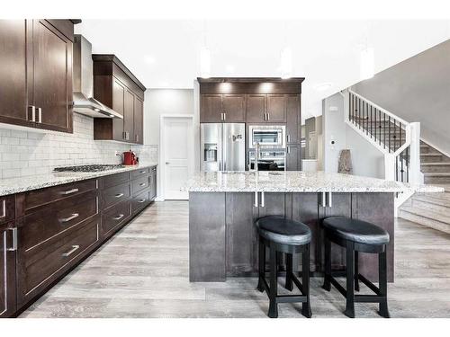 28 Walgrove Landing Se, Calgary, AB - Indoor Photo Showing Kitchen With Stainless Steel Kitchen With Upgraded Kitchen