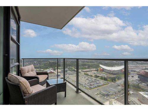 2802-1188 3 Street Se, Calgary, AB - Outdoor With Balcony With View