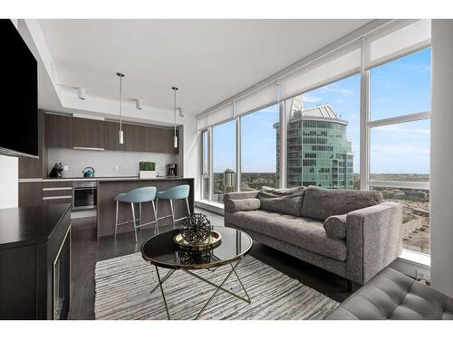 2802-1188 3 Street Se, Calgary, AB - Indoor Photo Showing Living Room